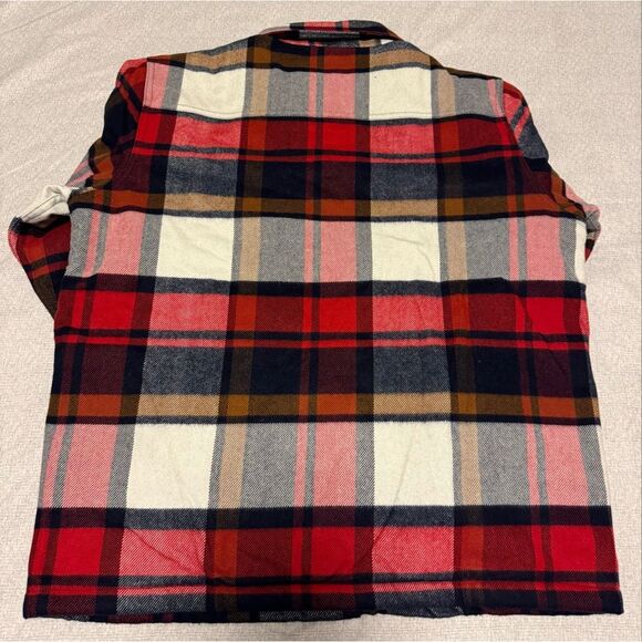 Iron & Resin Size Large Men Miles Jacket Made USA Black Red Flannel - Picture 4 of 5